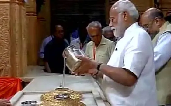 PM Narendra Modi offers prayers at Somnath Temple in Gujarat