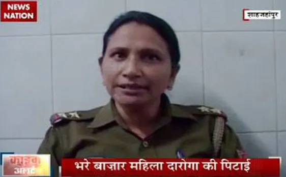 Video: On International Womenâ€™s Day, ex-BJP MLAâ€™s son thrashed woman SI, constable with sticks for stopping his car in UP