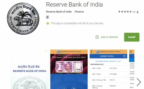 RBI formally launches mobile app for android, iOS platforms