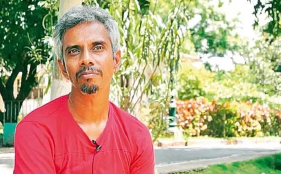 Face of Yogesh Master, author of controversial novel 'Dundhi,' smeared with black ink