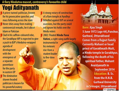 Uttar Pradesh turns saffron: Yogi Adityanath takes charge as chief minister 