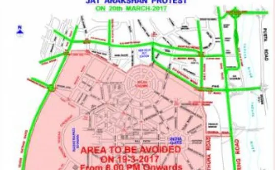 Delhi Police issues traffic advisory in wake of Jat agitation in national capital 