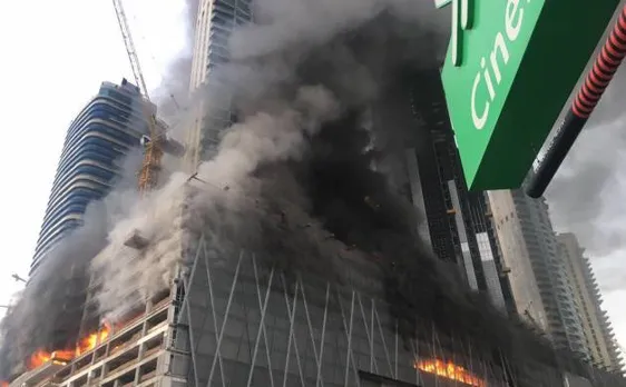 Dubai: Huge fire breaks out at building near Burj Khalifa, no casualties reported 