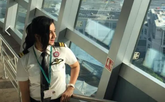 Meghalaya's first commercial pilot Ruth Kharkongor congratulates youngest pilot Ayesha Aziz