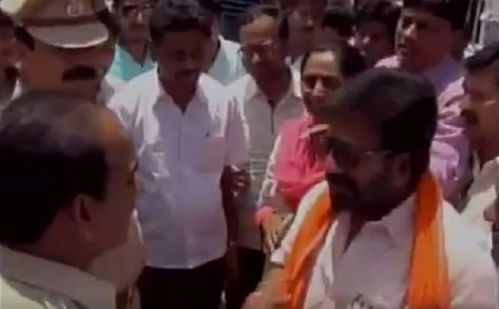 Now, Shiv Sena MP Ravindra Gaikwad threatens cops during ATMs non-functioning protest