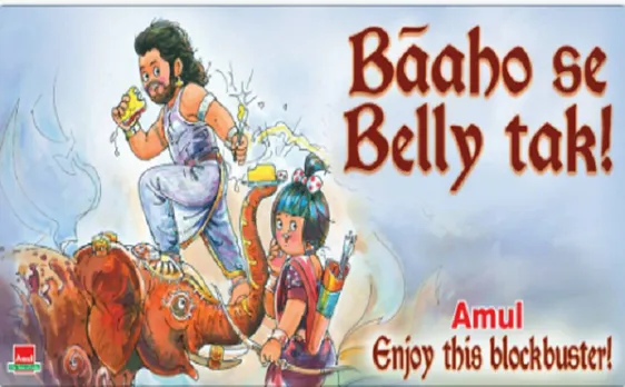 Amul's grand salute to SS Rajamouli's 'Baahubali: The Conclusion' | 'Baaho se Belly tak'