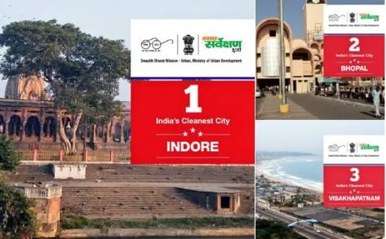 â€˜Swachh Survekshan-2017â€™: Indore, Bhopal India's two top cleanest cities, UP's Gonda dirtiest; Chandigarh cleanest capital 