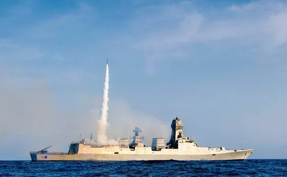 INS Kochi successfully test fires medium range surface to air missile