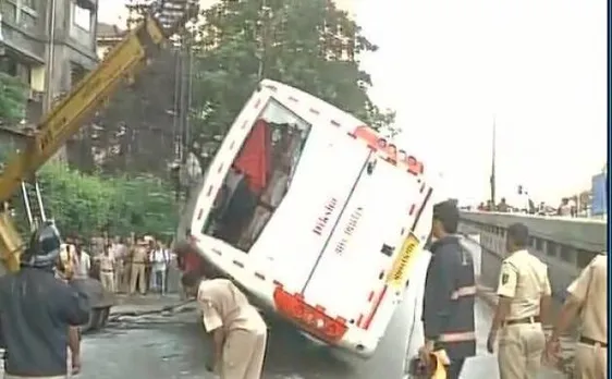 Mumbai: One killed, 34 injured as bus overturns in Dadar