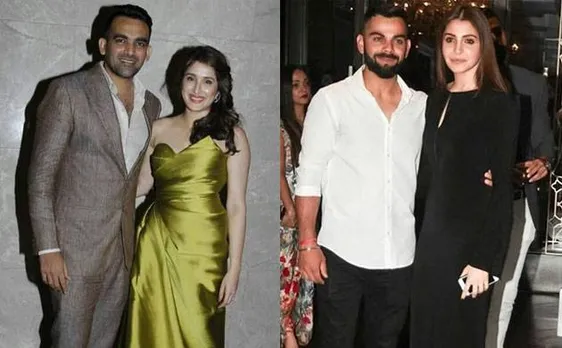 Zaheer Khan-Sagarika Ghatge engagement: Virat Kohli-Anushka Sharma arrives hand-in-hand, steals the show (See Pics)