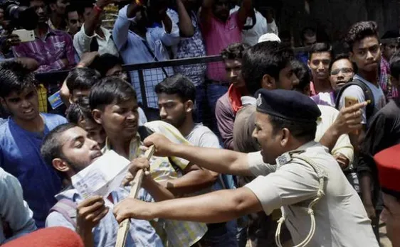 Students raged after announcement of class 12 exam results in Bihar