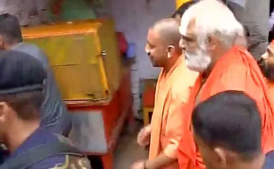 Uttar Pradesh CM Yogi Adityanath arrives in Ayodhya; visits Hanumangarhi Temple