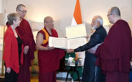 Modi in Russia: PM presents 'Urga Kanjur' to Buddist temple head priest
