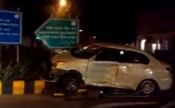 Delhi: Two people injured as swift car and van collide in Connaught Place
