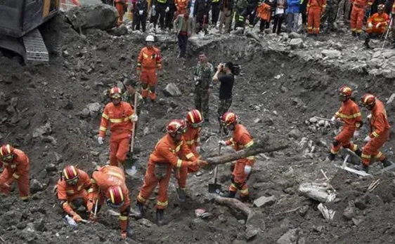 China: 34 killed in floods, 93 missing in landslide
