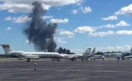  10 injured after taxi ploughs into pedestrians outside Boston's international airport