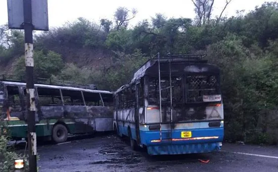 Himachal Pradesh: 60 people injured as two buses collide in Damtal, catch fire