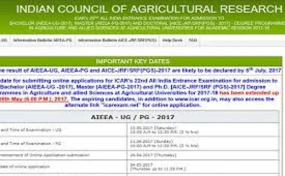  ICAR AIEEA Result 2017 for UG and PG Courses likely to be announced today; check your score here