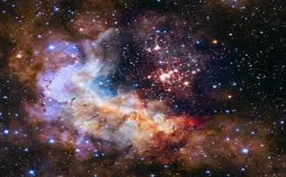 Hubble Telescope of NASA spots 'fireworks'   image
