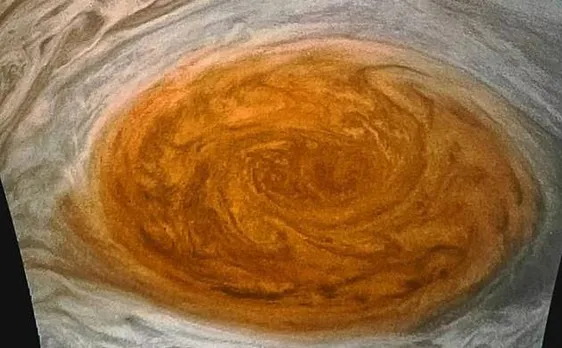 NASA's Juno images shows how Jupiter's Great Red Spot looks like when seen from closest distance