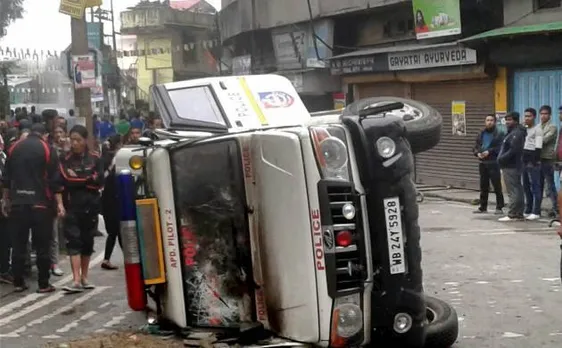 Darjeeling unrest: 2 police vehicles vandalised by unidentified men in Kurseong's Gayabari