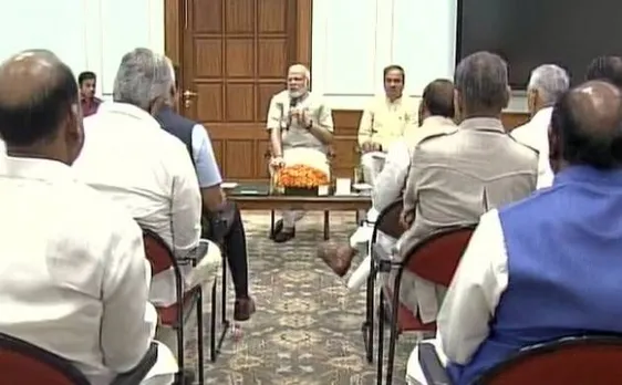 PM Modi meets Rajasthan BJP MPs at 7 Lok Kalyan Marg