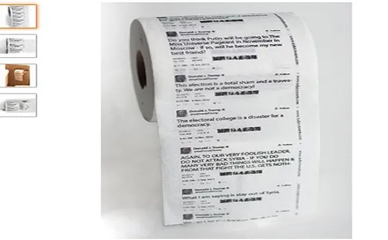 Amazon stops selling of toilet paper printed with Donald Trump tweets