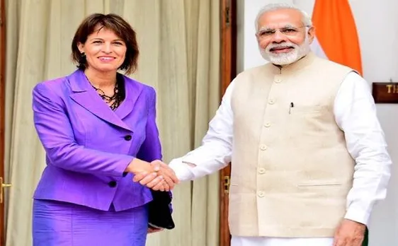 Swiss President Doris Leuthard meets PM Modi, Sushma Swaraj on her 3-day state visit