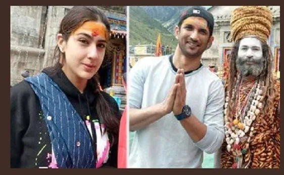 Sara Ali Khan, Sushant Singh Rajput visit Kedarnath temple, seek blessing for their next