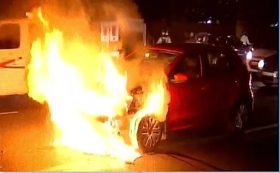 3 burnt alive as car catches fire in Gurugram