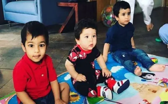 Pic: Taimur Ali Khan enjoys play date with Tusshar Kapoorâ€™s son Laksshya Kapoor 