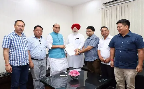 GJM leaders meet Union Minister Rajnath Singh, call for tripartite