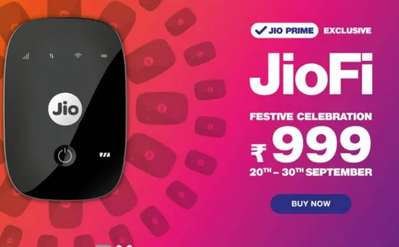 Festive season offer: Reliance JioFi price slashed to Rs 999