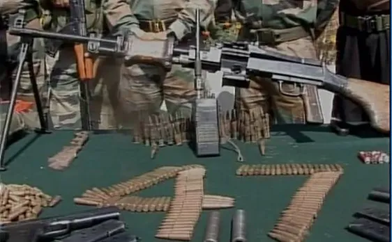 Kashmir: Army busts terrorist hideout in Handwara, seizes large cache of arms&ammunition