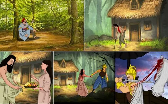 Digital Ramayana, Aryana Kand, Part 2: Ravana kidnaps Sita 