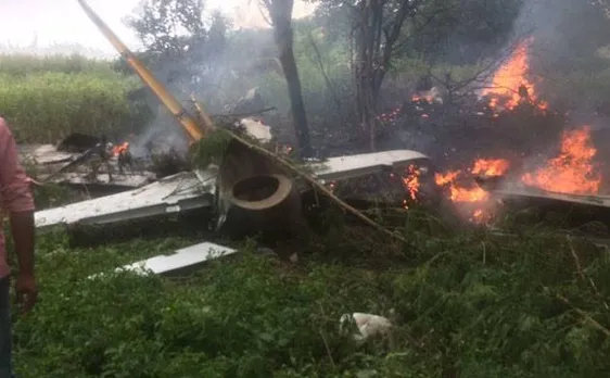Indian Air Force's trainer aircraft crashes near Hyderabad, pilot ejects safely