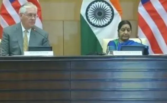 Sushma Swaraj meets US secy of state Rex Tillerson, says Pak must act on safe haven and supporters of terrorism