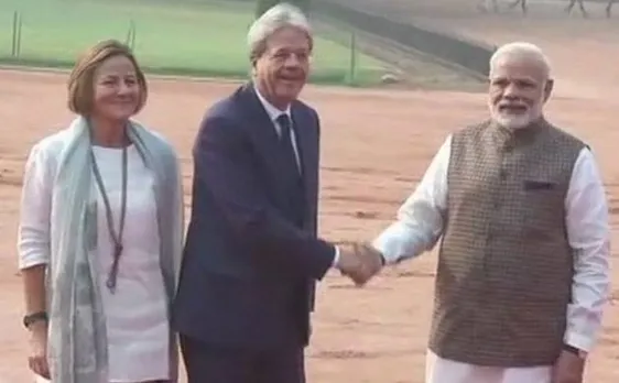 Italian PM Gentiloni welcomed by PM Modi at Rashtrapati Bhawan; accorded ceremonial reception