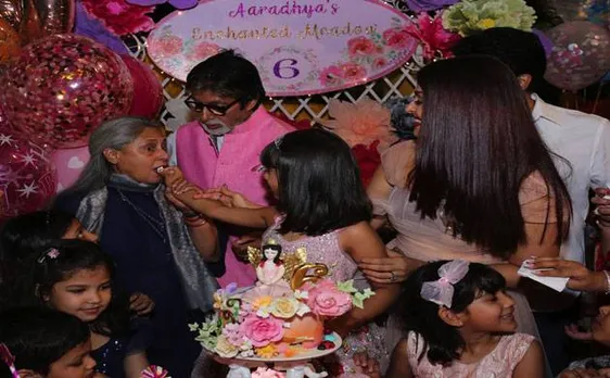  Amitabh Bachchan shares adorable pictures of Aaradhya & AbRam from grand-daughter's birthday bash