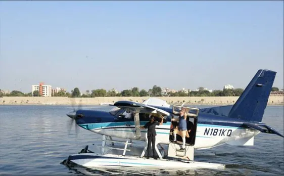 PM Modi makes a splash with seaplane ride to mark end of campaign