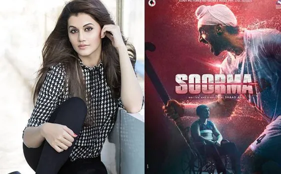 Soorma: Taapsee Pannu wraps up India schedule of Diljit Dosanjh starrer
