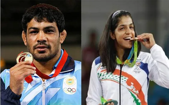 Sushil Kumar, Sakshi Malik win gold at Commonwealth Wrestling