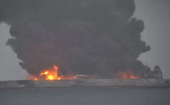 Ship collides with oil tanker off Chinese coast, 32 crew members missing