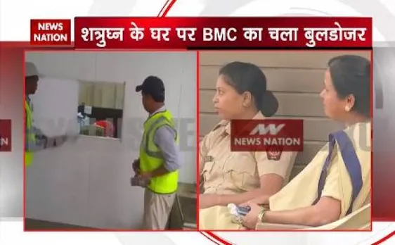 BMC razes illegal extensions in Shatrughan Sinha's residence
