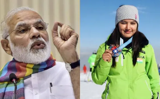 PM Modi hails skier Aanchal Thakur's 'historic accomplishment'