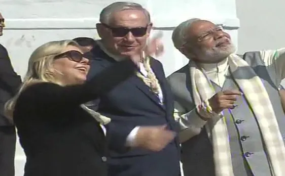 WATCH | PM Modi, PM Netanyahu and Lady Sara fly kite at Sabarmati Ashram