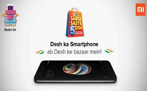 â€˜Desh ka Smartphoneâ€™ Xiaomi Redmi 5A now available in Big Bazaar outlets