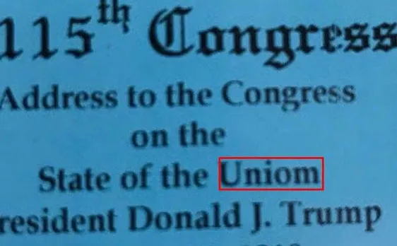 Minor spelling mistake has Donald Trump on backfoot