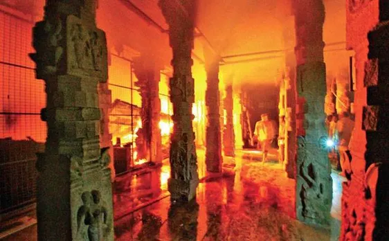 Major fire at Maduraiâ€™s Meenakshi temple, 40 shops gutted