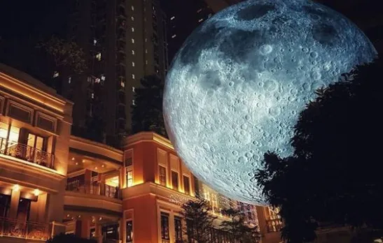 Moon replica stationed at Delhi's British Council building; Will be exhibited till March 2